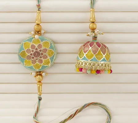 Gold Themed Rakhis and hampers