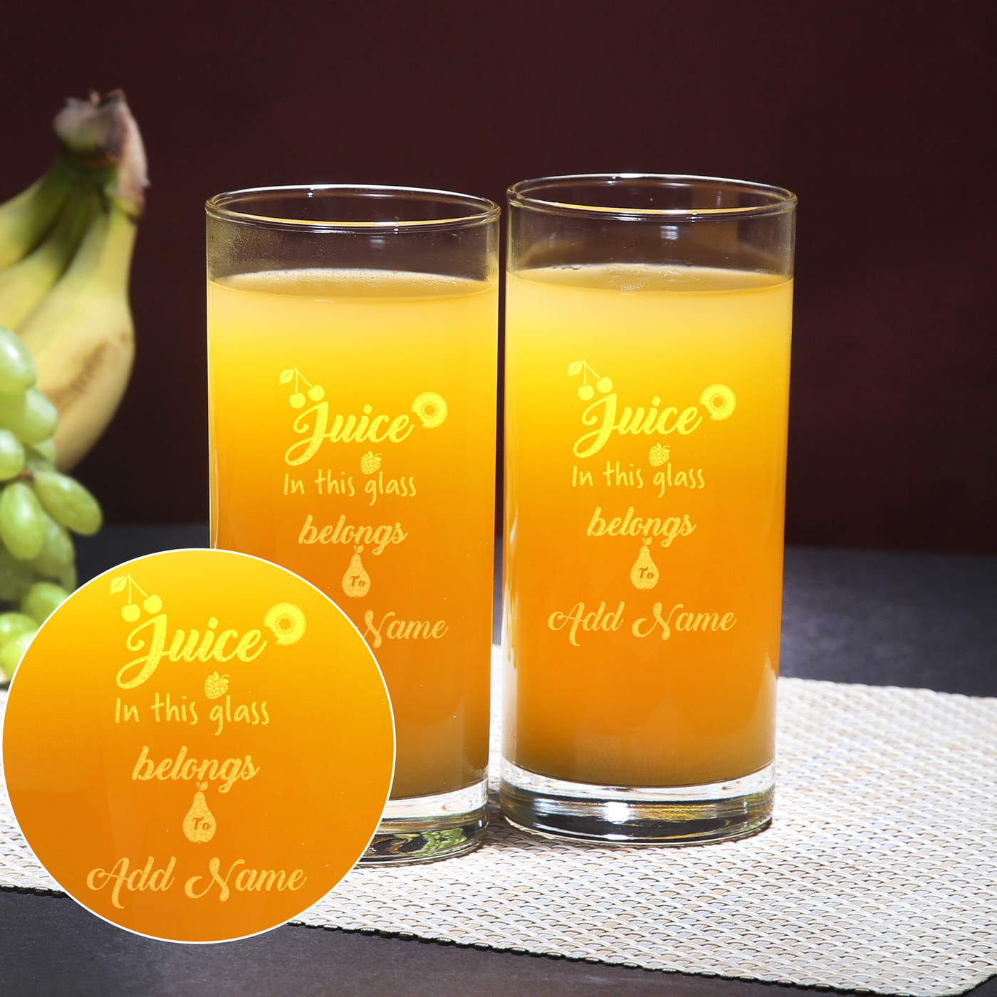 Creative Juice Glass Set of 2