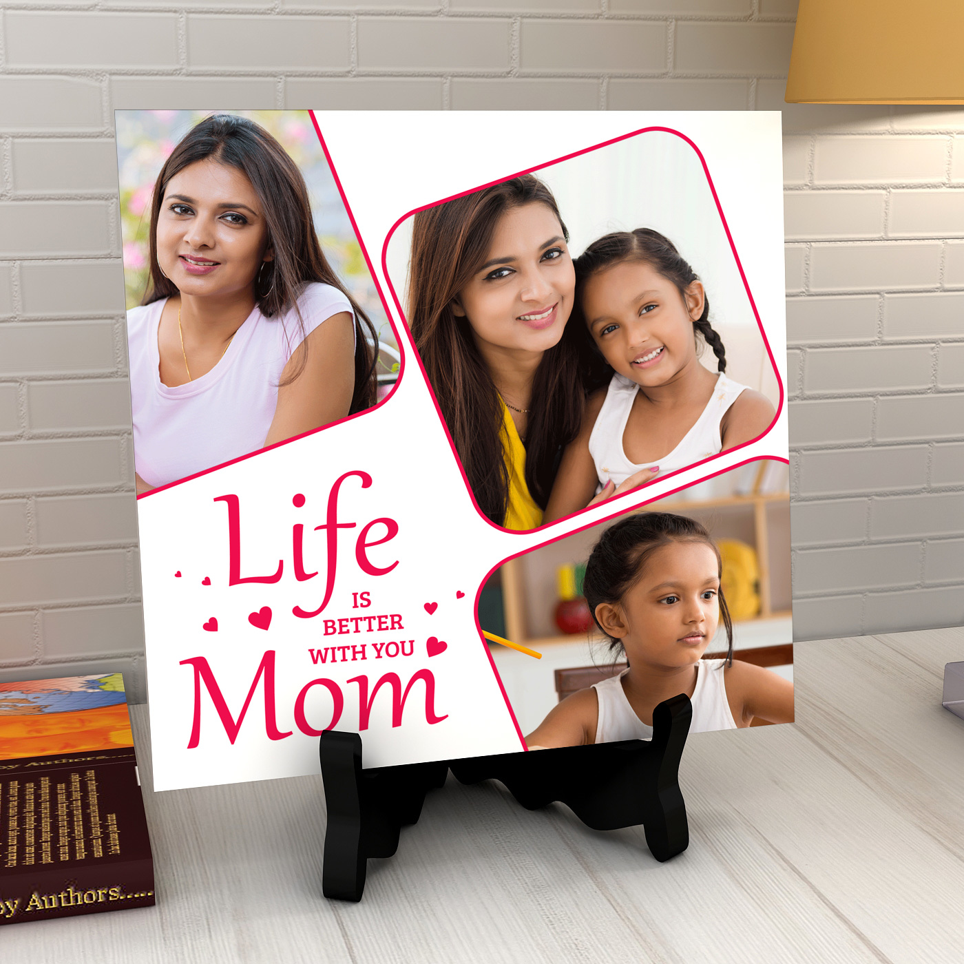 Life is Better with Mom Personalized Tile