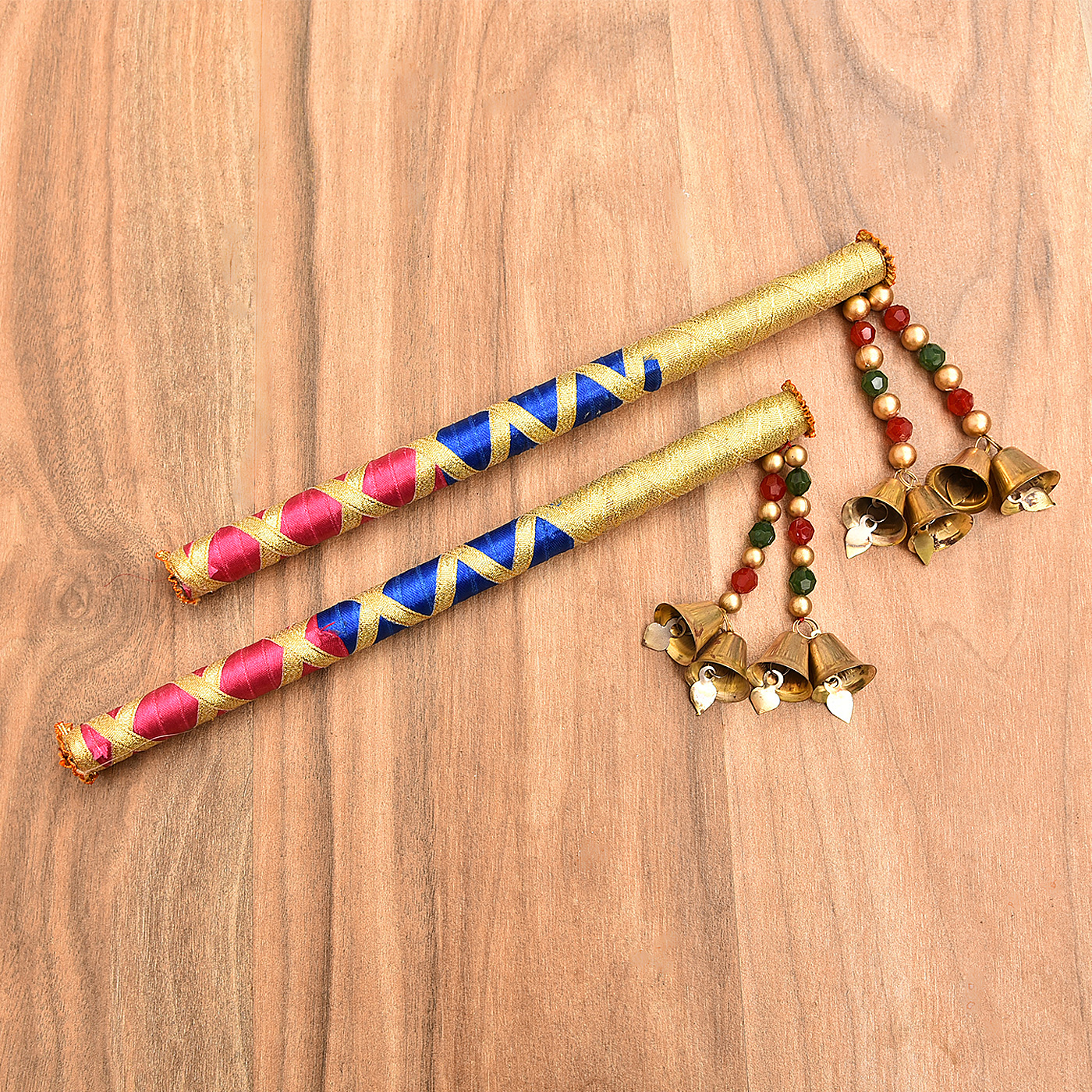 Colorful Wooden Dandiya Sticks