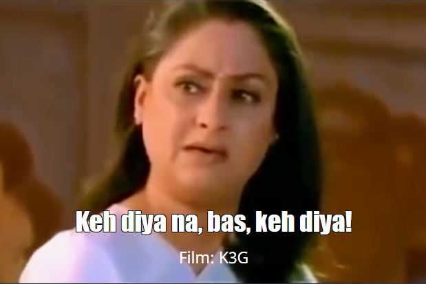 keh diya na bas keh diya