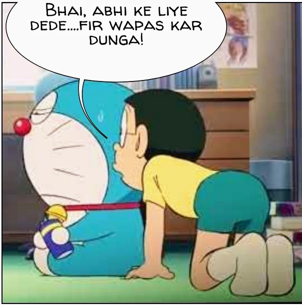Doraemon Udhaar meme