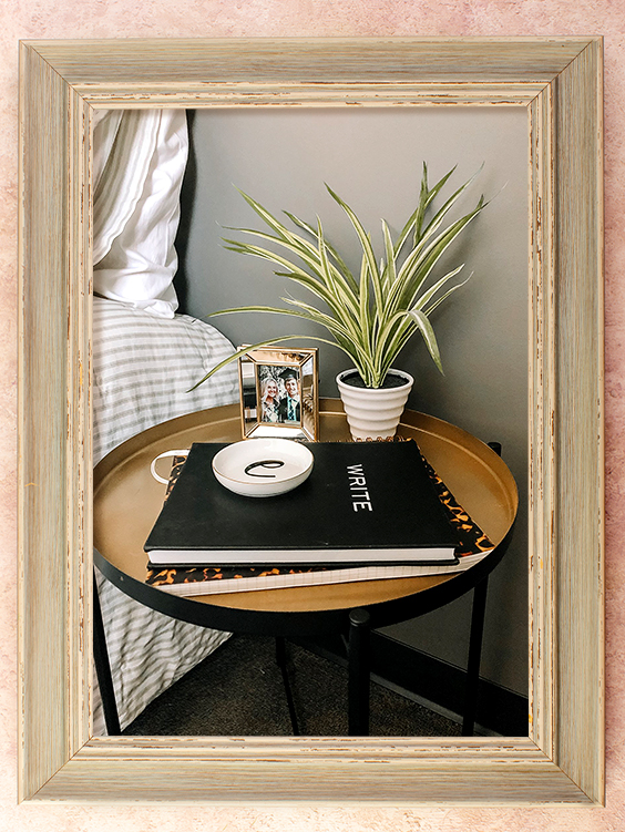 Side Table with Planter