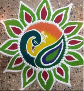 Peacock_Shaped_Rangoli