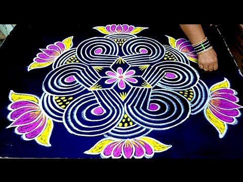 lotus rangoli design