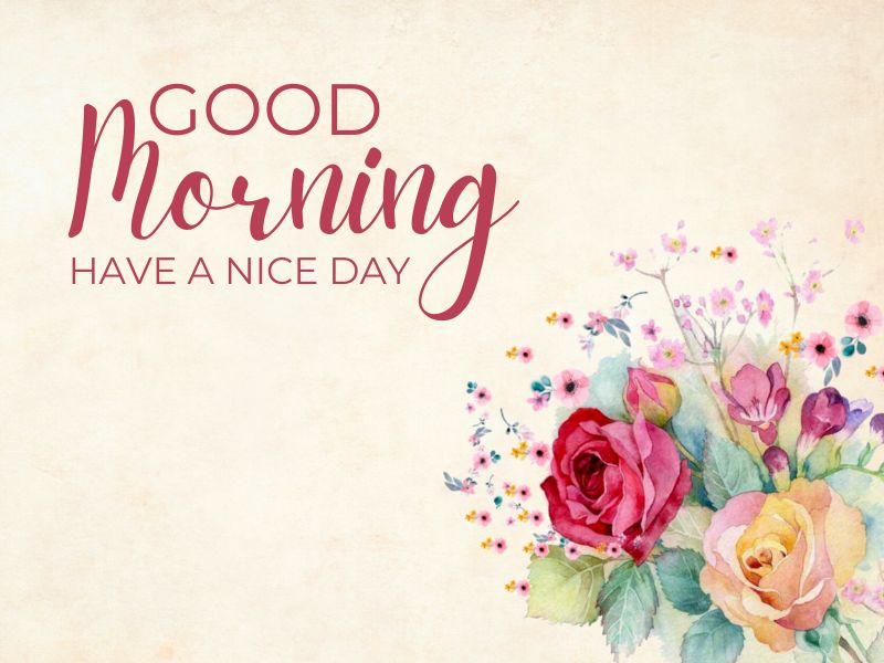 good morning flowers image