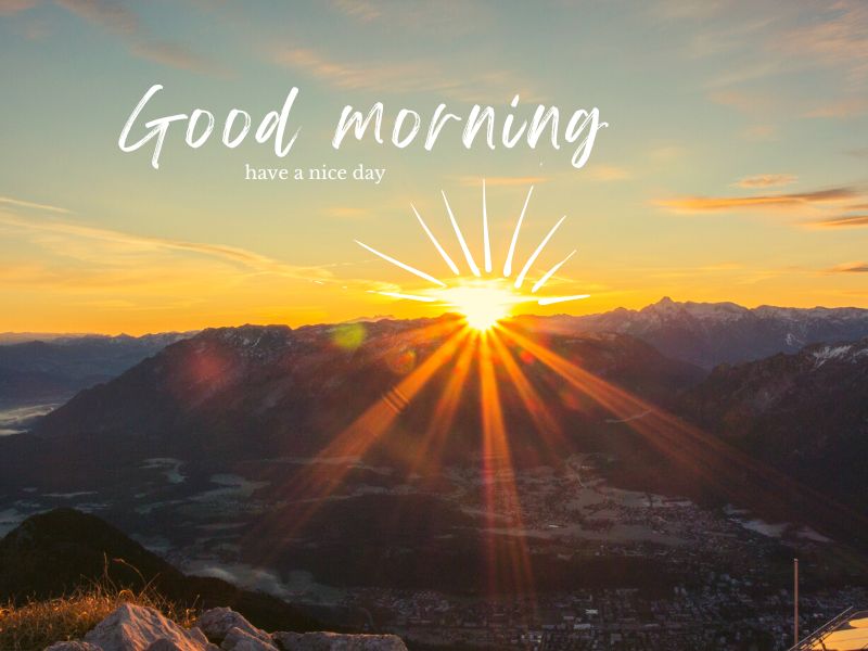 good morning sunrise image